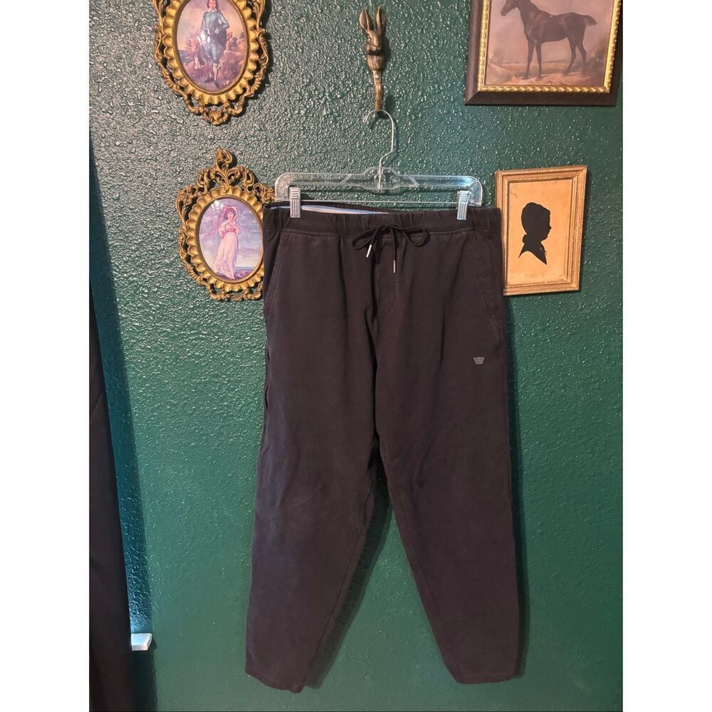 Mack Weldon Men’s Ace Sweatpants Tapered Jogger Black Sz Large